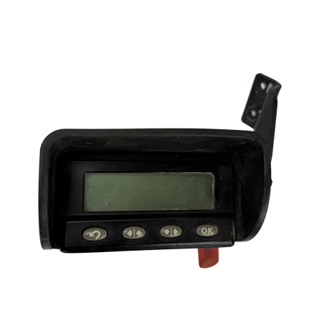 Styrenhet övervakar maskinens system och visar meddelande